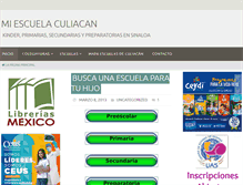 Tablet Screenshot of miescuelaculiacan.com